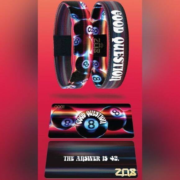 ZOX "GOOD QUESTION" #589 INTERACTIVE 8BALL App Excl NEW Collectible Wristband - Picture 15 of 16